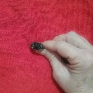 ●Hematite Black Rhinestone Ring